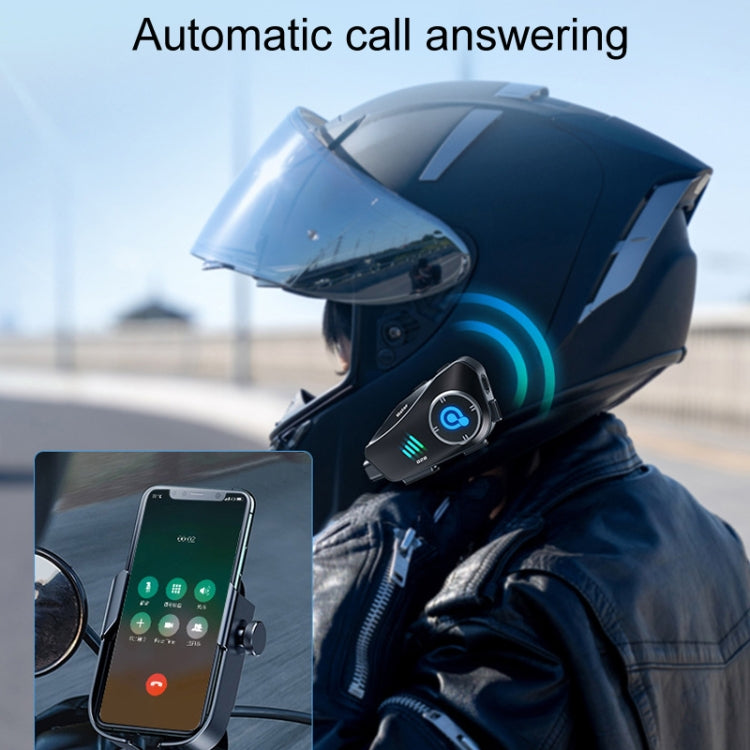 KUQIBAO Q28 Motorcycle Riding Helmet Bluetooth-compatible Headset Recorder(2 In 1 Microphone) - free shipping - PMC TechLife - Order now!
