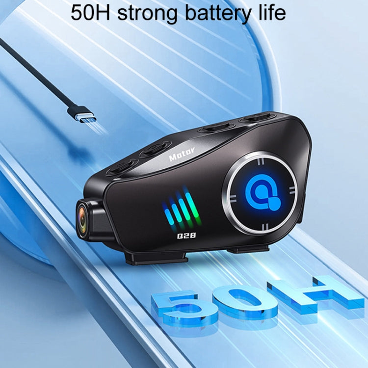 KUQIBAO Q28 Motorcycle Riding Helmet Bluetooth-compatible Headset Recorder(2 In 1 Microphone) - free shipping - PMC TechLife - Order now!