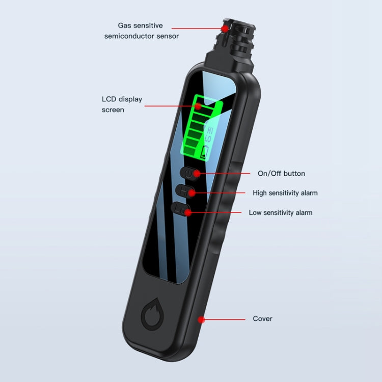 Portable Flammable Gas Methane Leak Detector Alarm(White) - Gas Monitor by PMC TechLife | Online Shopping South Africa | PMC TechLife | Buy Now Pay Later Mobicred