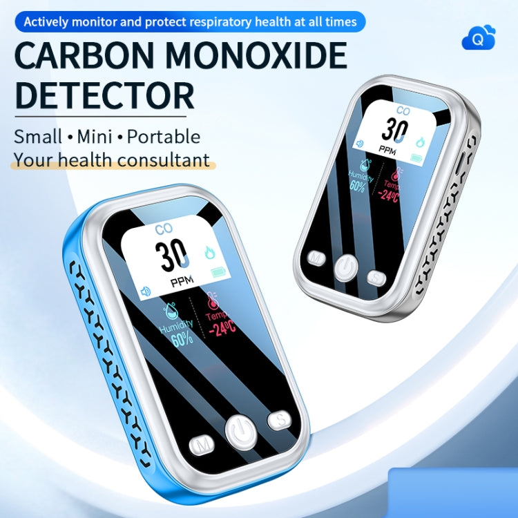 Portable Carbon Monoxide Detector Outdoor Home Detection Alarm(Blue) - Air & Water Quality Tester by PMC TechLife | Online Shopping South Africa | PMC TechLife | Buy Now Pay Later Mobicred