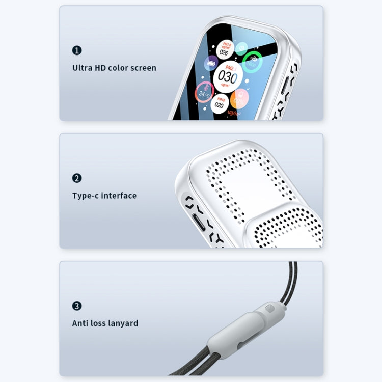 Haze Dust Air Quality Temperature Humidity Detector(White) - Air & Water Quality Tester by PMC TechLife | Online Shopping South Africa | PMC TechLife | Buy Now Pay Later Mobicred
