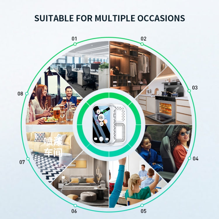 Haze Dust Air Quality Temperature Humidity Detector(White) - Air & Water Quality Tester by PMC TechLife | Online Shopping South Africa | PMC TechLife | Buy Now Pay Later Mobicred