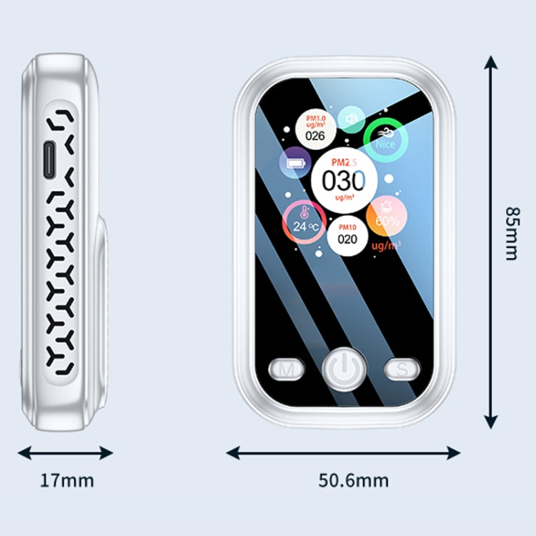Haze Dust Air Quality Temperature Humidity Detector(White) - Air & Water Quality Tester by PMC TechLife | Online Shopping South Africa | PMC TechLife | Buy Now Pay Later Mobicred