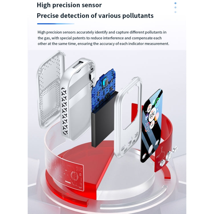 Haze Dust Air Quality Temperature Humidity Detector(White) - Air & Water Quality Tester by PMC TechLife | Online Shopping South Africa | PMC TechLife | Buy Now Pay Later Mobicred