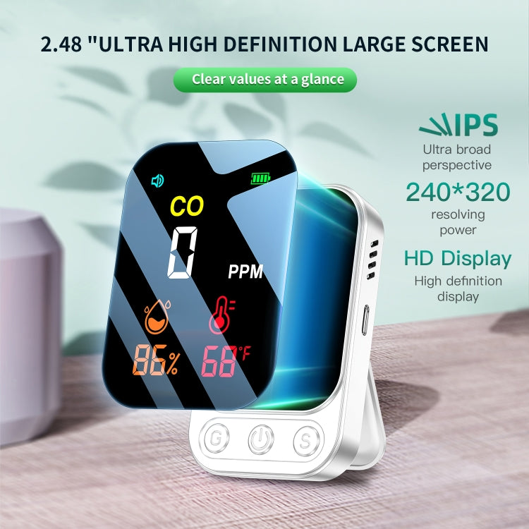 3 In 1 Multifunctional Portable Carbon Monoxide Detector(Black) - Air & Water Quality Tester by PMC TechLife | Online Shopping South Africa | PMC TechLife | Buy Now Pay Later Mobicred