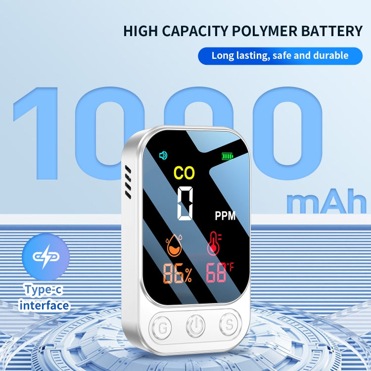 3 In 1 Multifunctional Portable Carbon Monoxide Detector(Black) - Air & Water Quality Tester by PMC TechLife | Online Shopping South Africa | PMC TechLife | Buy Now Pay Later Mobicred