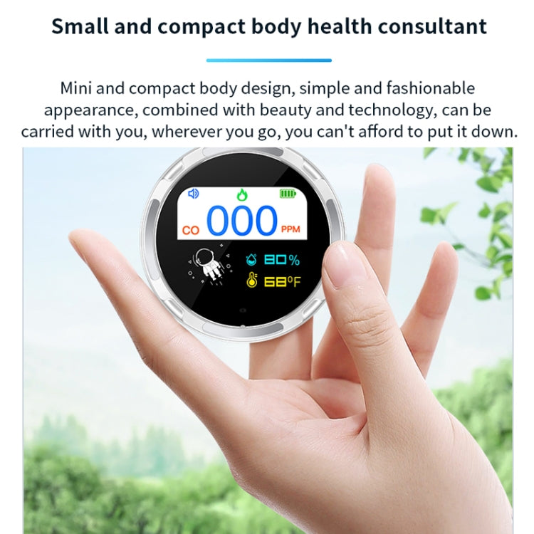 Portable Waterproof Carbon Monoxide Alarm Detector(Black) - Air & Water Quality Tester by PMC TechLife | Online Shopping South Africa | PMC TechLife | Buy Now Pay Later Mobicred