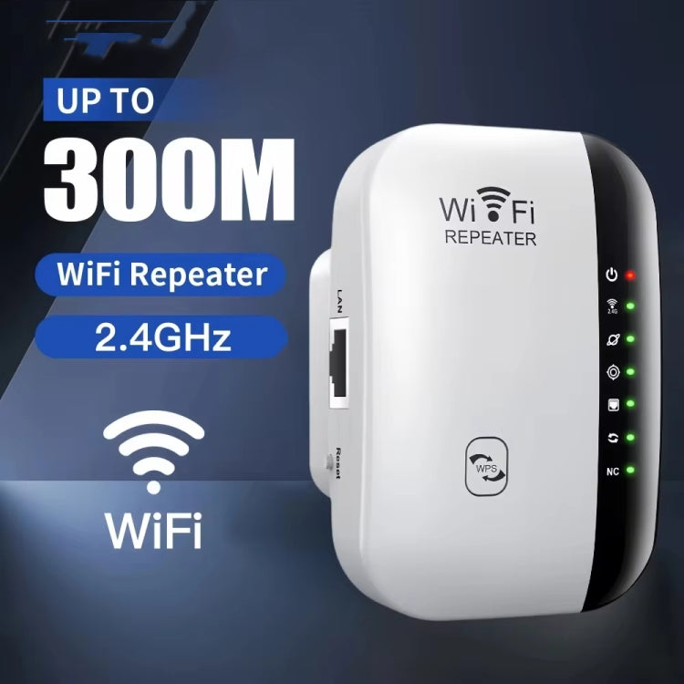 300Mbps Wireless WIFI Repeater 2.4G Route Signal Amplifier 7 Lights Version, Spec: AU Plug - Broadband Amplifiers by PMC TechLife | Online Shopping South Africa | PMC TechLife | Buy Now Pay Later Mobicred