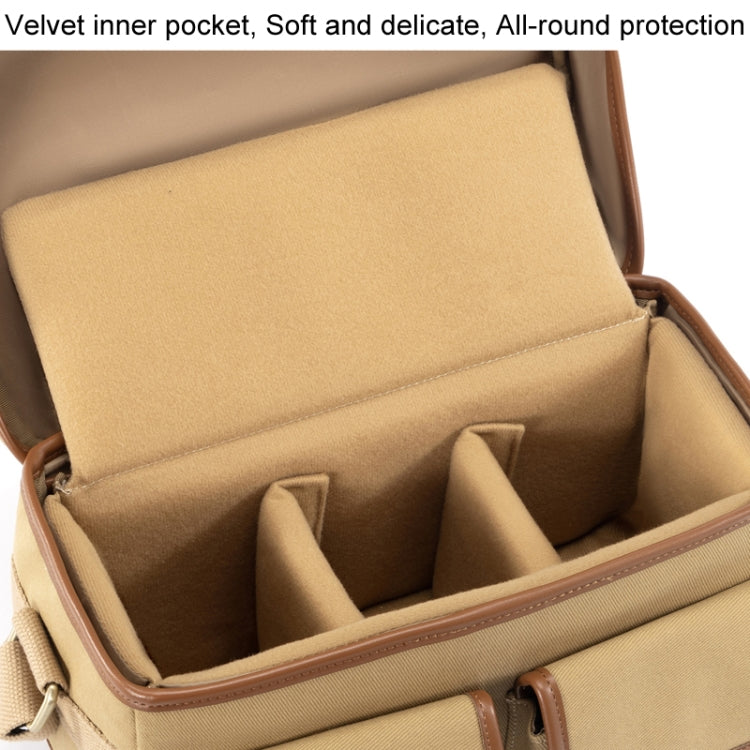 Cwatcun D146 Large Vintage Camera Bag Crossbody Canvas Digital Bag - free shipping - PMC TechLife - Order now!