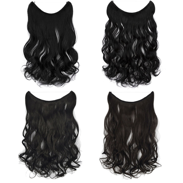 Fishing Line Hair Curtain Long Curly Wig Seamless Hair Extension(4A) - free shipping - PMC TechLife - Order now!