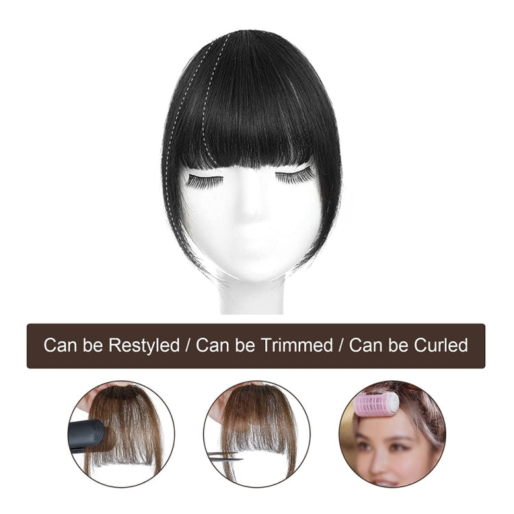 Chemical Fiber Wigs Thin Air Bangs Clip-on Wigs, Color: Natural Black with Sideburns - free shipping - PMC TechLife - Order now!