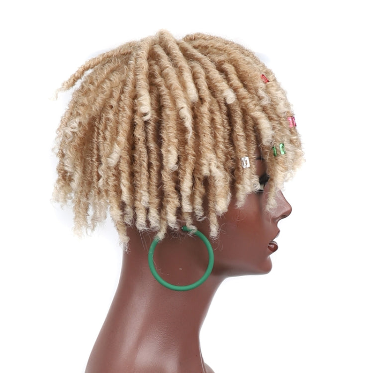 Personalized Hollow Curl Hip Hop Short Hair Dirty Braid Wig Blocks, Model: 1BT27 - free shipping - PMC TechLife - Order now!
