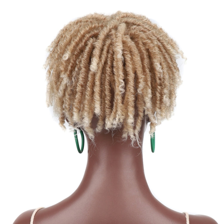 Personalized Hollow Curl Hip Hop Short Hair Dirty Braid Wig Blocks, Model: 1BT27 - free shipping - PMC TechLife - Order now!
