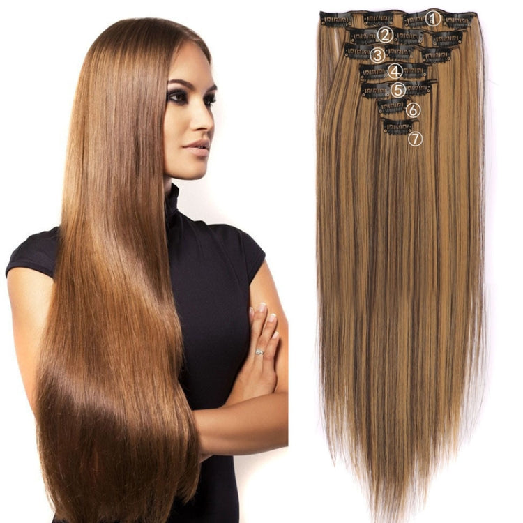 7pcs / Set Clips Long Straight Hair Extension Pieces 16 Clips Chemical Fiber Wigs, Model: 2# - free shipping - PMC TechLife - Order now!