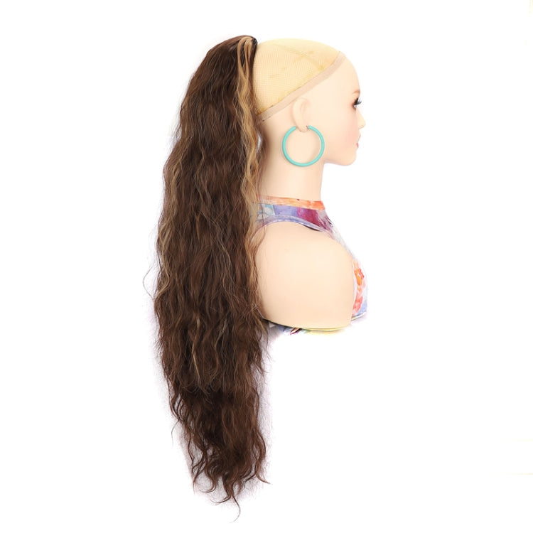 Ladies Extended Woolly Curly Rope Pulling Mesh Ponytail Wig, Color: 6# - free shipping - PMC TechLife - Order now!