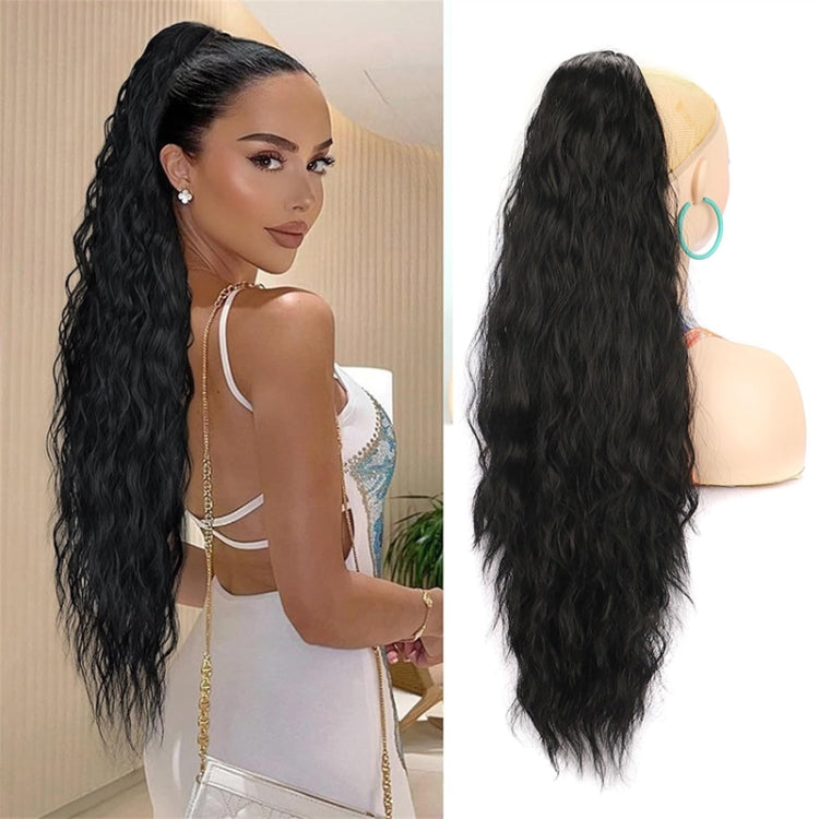 Ladies Extended Woolly Curly Rope Pulling Mesh Ponytail Wig, Color: 30# - free shipping - PMC TechLife - Order now!