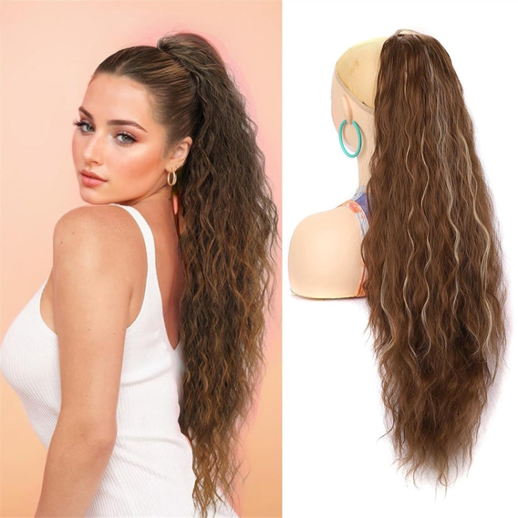 Ladies Extended Woolly Curly Rope Pulling Mesh Ponytail Wig, Color: 232# - free shipping - PMC TechLife - Order now!