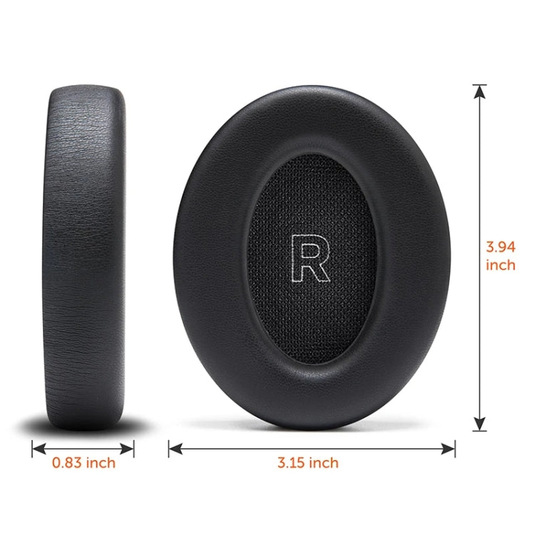1pair For BOSE QC Ultra Headphone Leather Sponge Cover Earmuffs, Color: Black Lambskin - free shipping - PMC Jewellery - Order now!