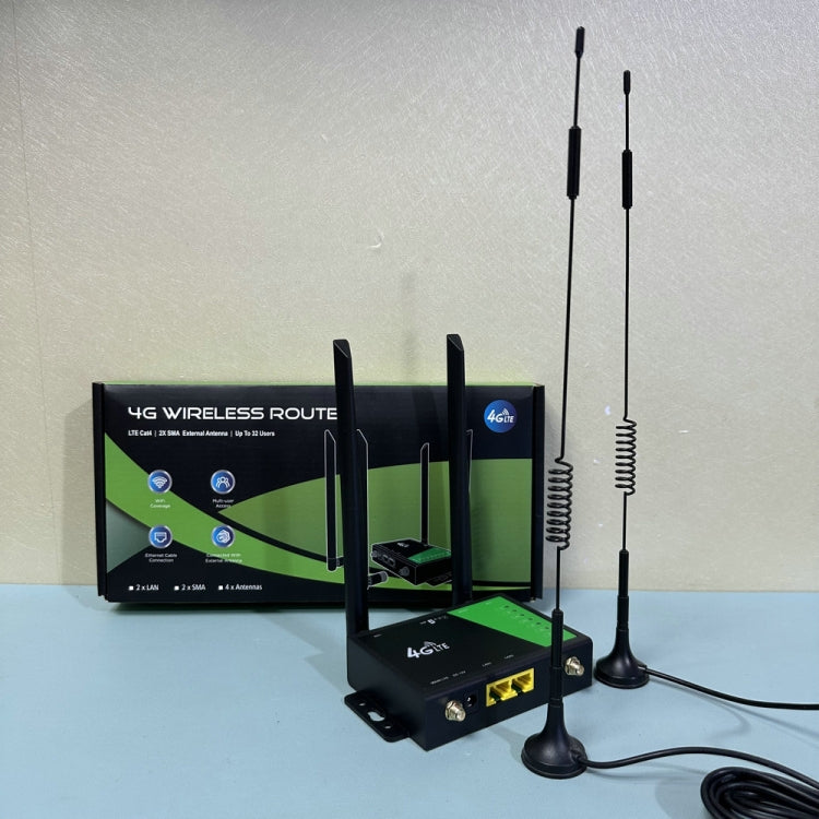 4G Wireless Plug-in Router Detachable Extension Antenna LTE Monitoring Network WiFi Hotspot, EU Plug(Black) - Wireless Routers by PMC TechLife | Online Shopping South Africa | PMC TechLife | Buy Now Pay Later Mobicred