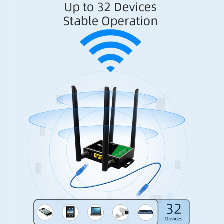 4G Wireless Plug-in Router Detachable Extension Antenna LTE Monitoring Network WiFi Hotspot, EU Plug(Black) - Wireless Routers by PMC TechLife | Online Shopping South Africa | PMC TechLife | Buy Now Pay Later Mobicred