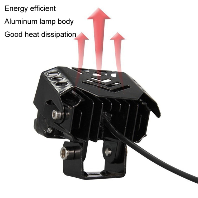 20W Motorcycle Spotlight High Bright Two Color Modified External Waterproof LED Lens Headlight(Always Bright - 3 Wire) - Headlights by PMC TechLife | Online Shopping South Africa | PMC TechLife | Buy Now Pay Later Mobicred