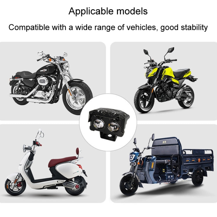 20W Motorcycle Spotlight High Bright Two Color Modified External Waterproof LED Lens Headlight(Always Bright - 3 Wire) - Headlights by PMC TechLife | Online Shopping South Africa | PMC TechLife | Buy Now Pay Later Mobicred