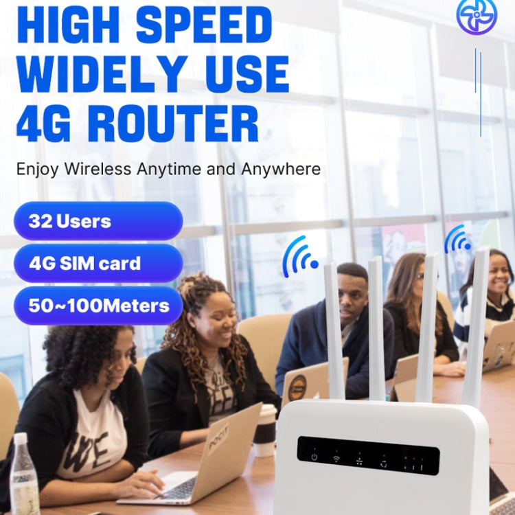 For European / Asian / African 4G CPE WiFi6 Plug-in Wireless Router Dual Port Wireless Hotspot, EU Plug(White) - Wireless Routers by PMC TechLife | Online Shopping South Africa | PMC TechLife | Buy Now Pay Later Mobicred