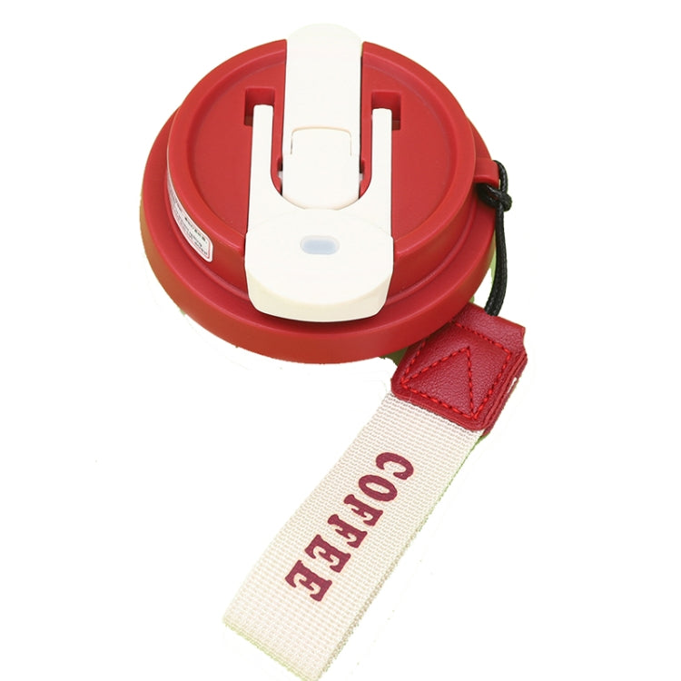 2.8 Inch Cup Mouth Straw Cup Lid Coffee Mug Replacement Lid With Hand Strip(Red) - Vacuum Thermoses & Cups by PMc TechLife | Online Shopping South Africa | PMc TechLife | Buy Now Pay Later Mobicred