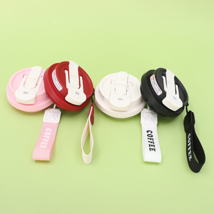 2.8 Inch Cup Mouth Straw Cup Lid Coffee Mug Replacement Lid With Hand Strip(White) - Vacuum Thermoses & Cups by PMc TechLife | Online Shopping South Africa | PMc TechLife | Buy Now Pay Later Mobicred