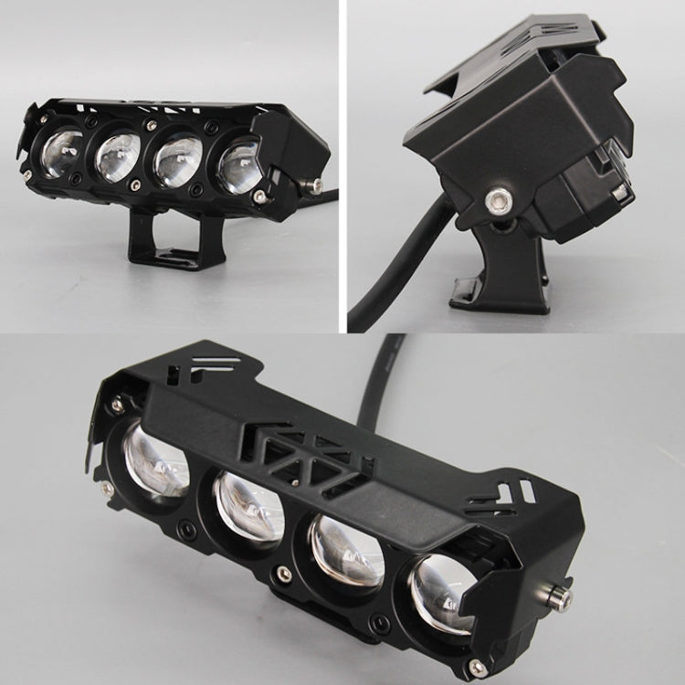 Motorcycle Spotlight External Lens Car LED Headlight Strong Spot Fog Light, Model: Near Yellow+Far White-3 Wires - Headlights by PMC Jewellery | Online Shopping South Africa | PMC Jewellery | Buy Now Pay Later Mobicred