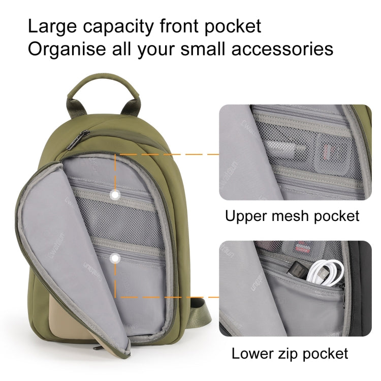 Cwatcun D148 Medium Casual Camera Bag Shoulder Crossbody Daily Photography Bag, Color: Army Green - free shipping - PMC TechLife - Order now!