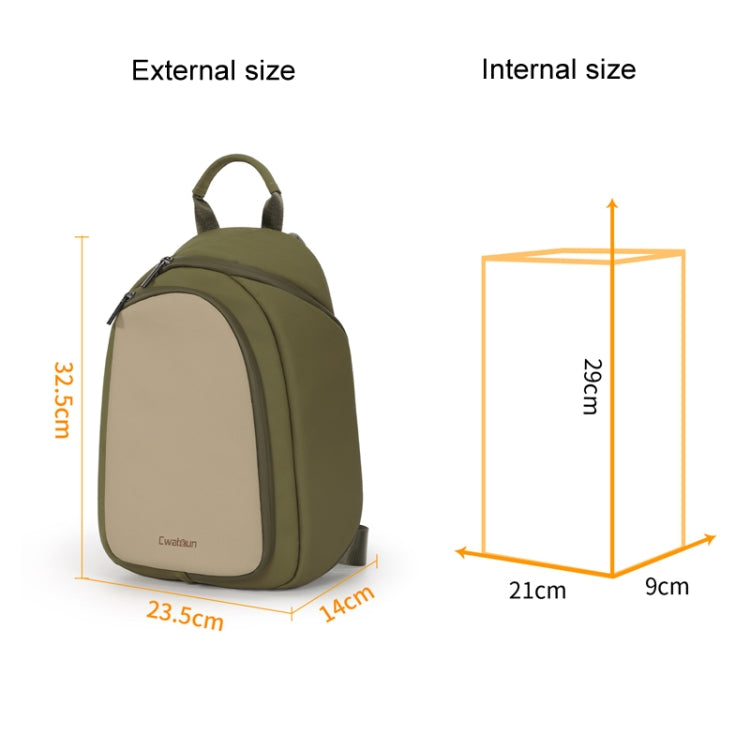 Cwatcun D148 Medium Casual Camera Bag Shoulder Crossbody Daily Photography Bag, Color: Black - free shipping - PMC TechLife - Order now!
