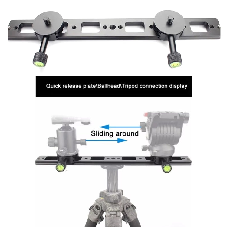 Double Camera Bracket Arca Swiss Quick Release Plate, Spec: PU240 - Quick Release Plate by PMC TechLife | Online Shopping South Africa | PMC TechLife | Buy Now Pay Later Mobicred