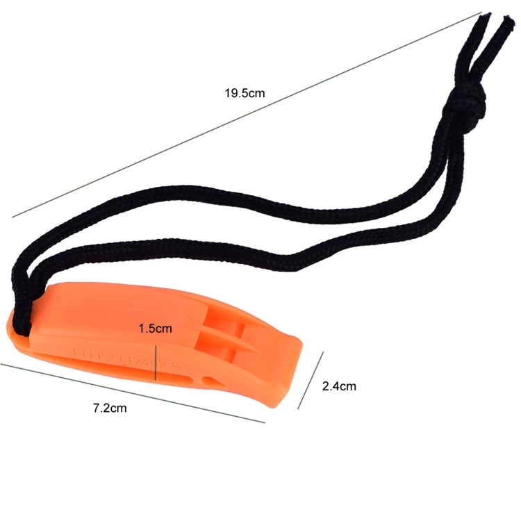 Dual-Frequency Outdoor Survival Whistle With Built-In Lanyard(Orange) - Emergency Tools by PMC TechLife | Online Shopping South Africa | PMC TechLife | Buy Now Pay Later Mobicred
