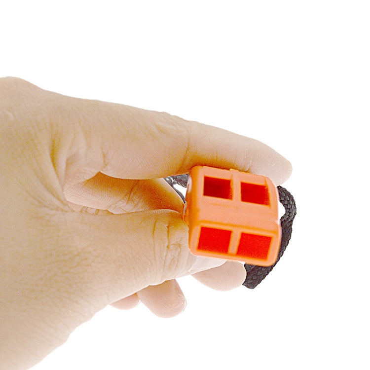 Dual-Frequency Outdoor Survival Whistle With Built-In Lanyard(Black) - Emergency Tools by PMC TechLife | Online Shopping South Africa | PMC TechLife | Buy Now Pay Later Mobicred