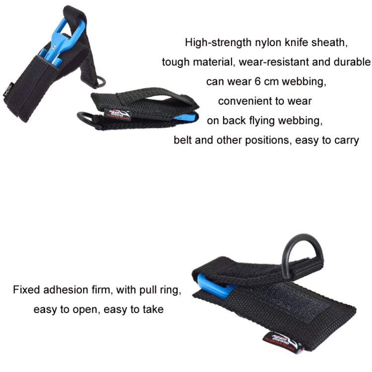 Underwater Portable Diving Rescue Rope Cutter(Black) - Emergency Tools by PMC TechLife | Online Shopping South Africa | PMC TechLife | Buy Now Pay Later Mobicred