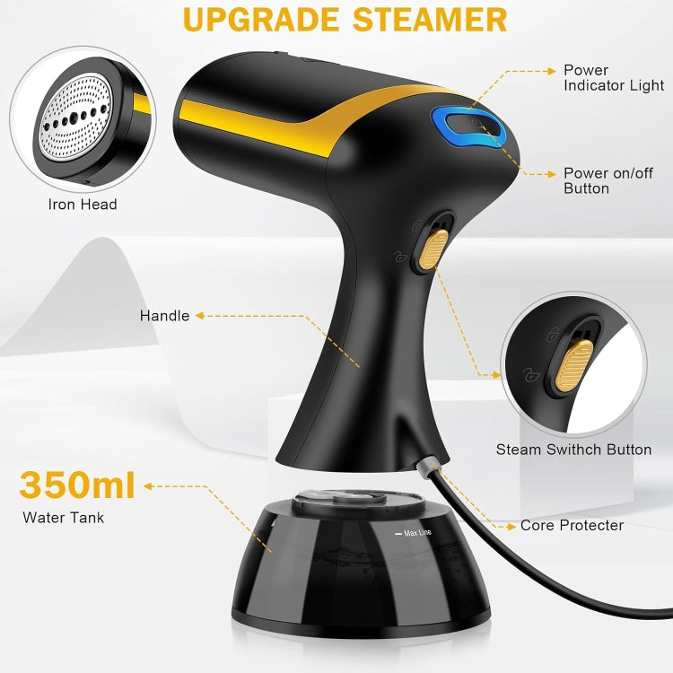 Small Portable Handheld Household Steam Spray Clothes Wrinkle Removal Iron, Size: AU Plug(Black) - free shipping - PMC TechLife - Order now!