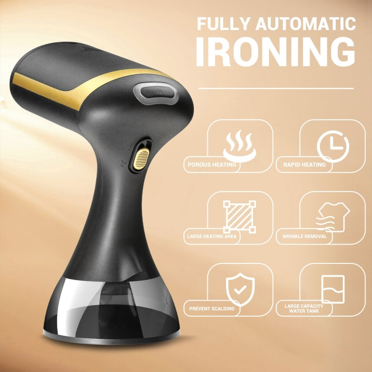 Small Portable Handheld Household Steam Spray Clothes Wrinkle Removal Iron, Size: AU Plug(Black) - free shipping - PMC TechLife - Order now!