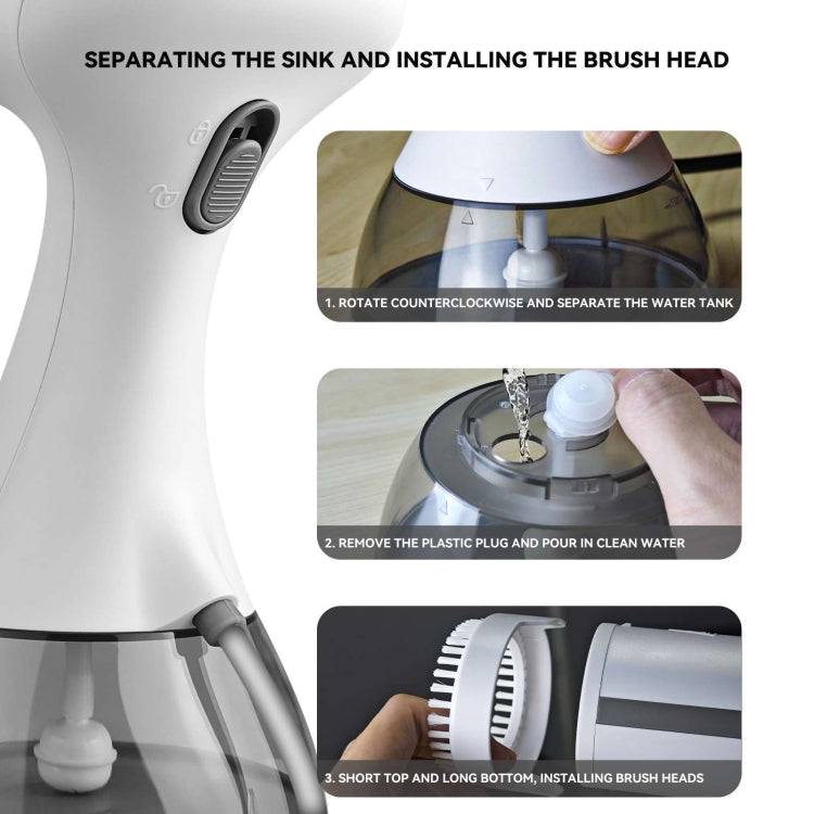 Small Portable Handheld Household Steam Spray Clothes Wrinkle Removal Iron, Size: AU Plug(White) - free shipping - PMC TechLife - Order now!