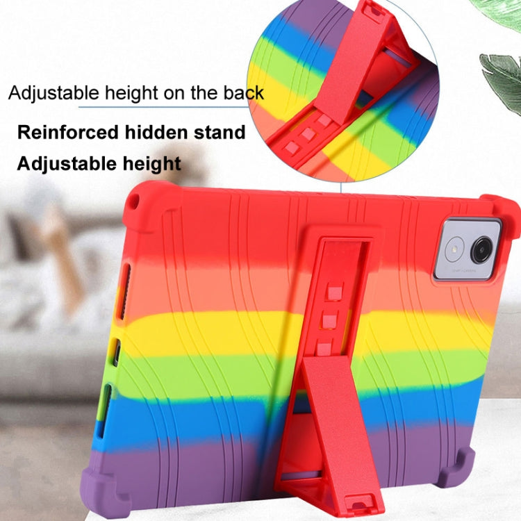 For Lenovo Tab K11 Plus Shockproof Silicone Tablet Protective Case With Holder(Blue) - Lenovo by PMC TechLife | Online Shopping South Africa | PMC TechLife | Buy Now Pay Later Mobicred