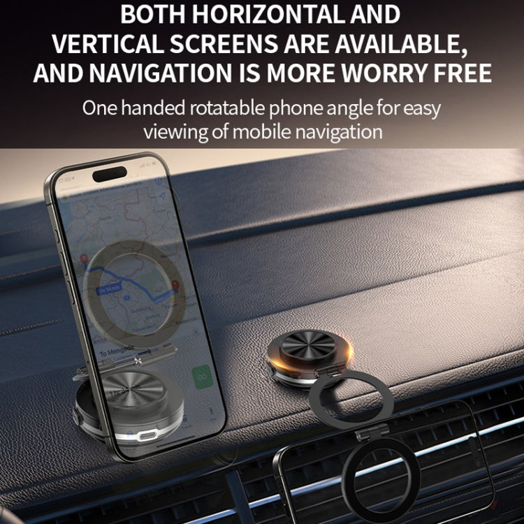 AIMITE C2 Car Vacuum Suction Cup Magnetic Three Axis Linkage Rotatable Cell Phone Holder(Black) - free shipping - PMC Jewellery - Order now!