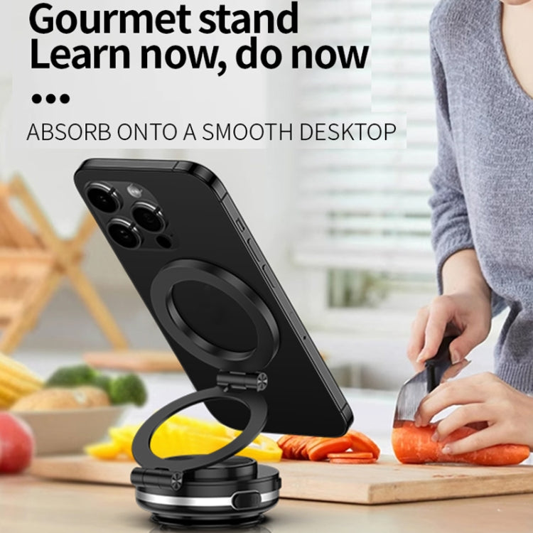 AIMITE C2 Car Vacuum Suction Cup Magnetic Three Axis Linkage Rotatable Cell Phone Holder(Black) - free shipping - PMC Jewellery - Order now!
