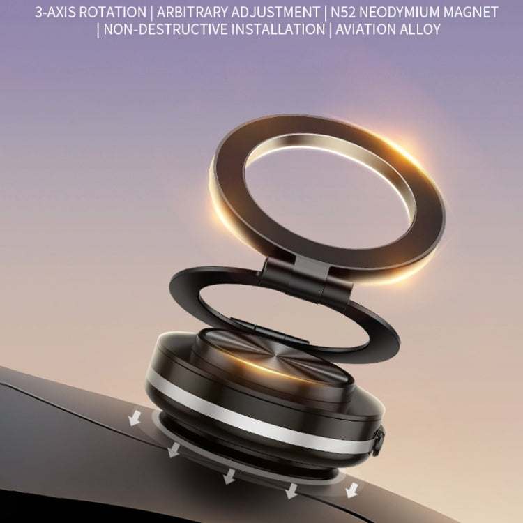 AIMITE C2 Car Vacuum Suction Cup Magnetic Three Axis Linkage Rotatable Cell Phone Holder(Silver) - free shipping - PMC Jewellery - Order now!