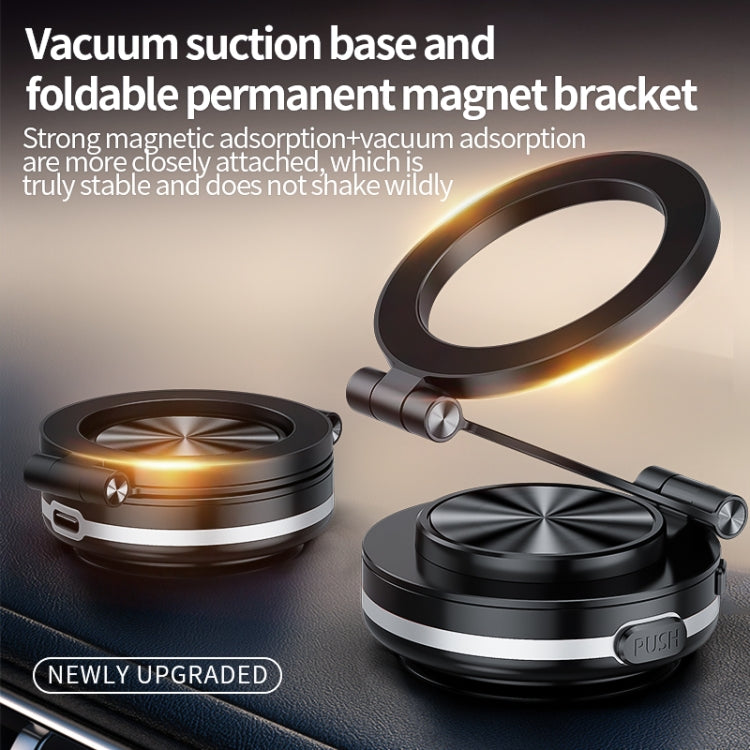 AIMITE C2 Car Vacuum Suction Cup Magnetic Three Axis Linkage Rotatable Cell Phone Holder(Silver) - free shipping - PMC Jewellery - Order now!