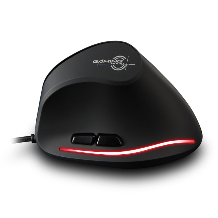 ZELOTES T20 6-Keys Vertical Grip Ergonomic Laptop Wired Mouse(Black) - Wired Mice by ZELOTES | Online Shopping South Africa | PMC TechLife | Buy Now Pay Later Mobicred