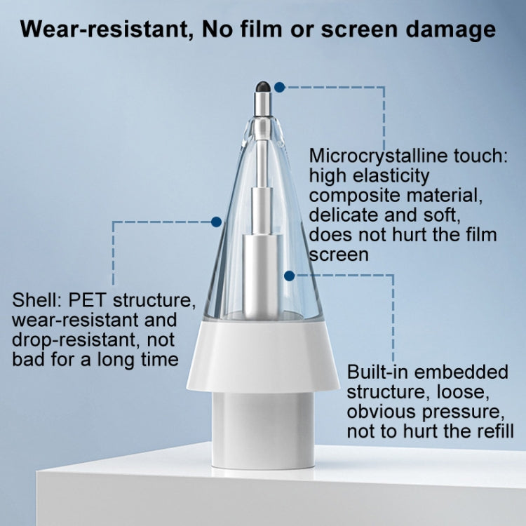For Huawei M-Pencil 2 / 3 Mute Damping Anti-slip Replacement Nibs, Style: 2B High Elasticity Transparent - Pencil Accessories by PMc TechLife | Online Shopping South Africa | PMc TechLife | Buy Now Pay Later Mobicred