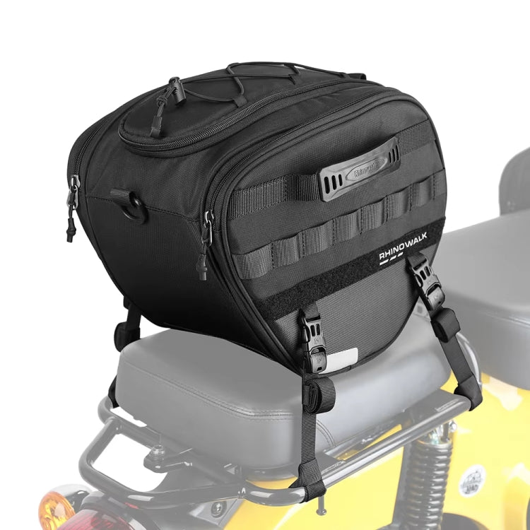 Rhinowalk MTR5001 15L Scooter Front Bag Large Capacity Curved Beam Motorcycle Rear Seat Bag(Black) - free shipping - PMC Jewellery - Order now!