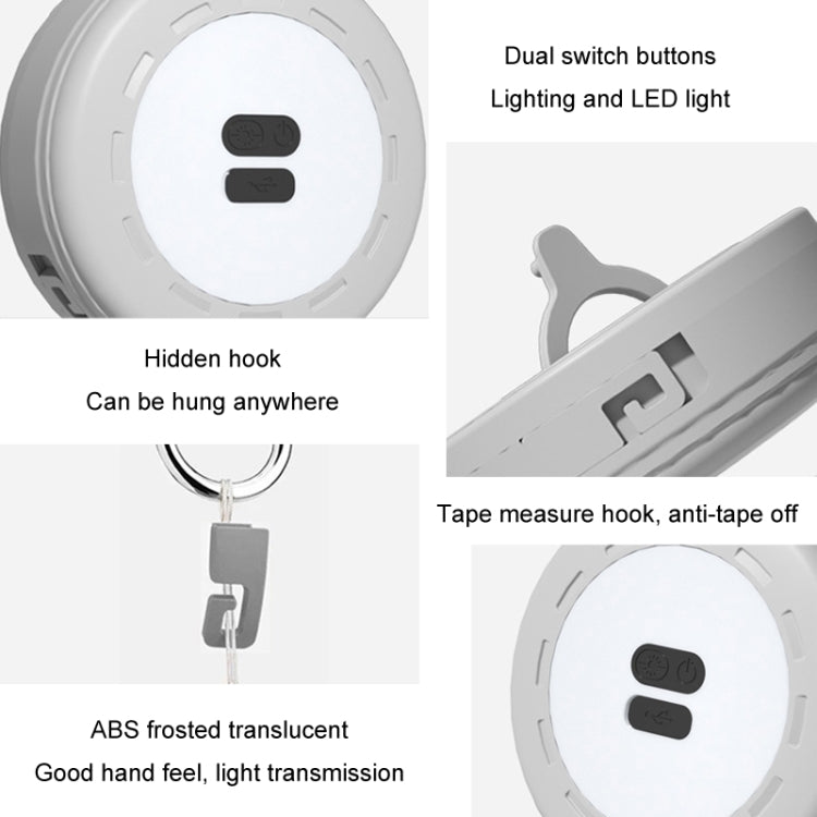 TUBUZHE 2 In 1 LED Portable String Lamp Camping Atmosphere Light USB Rechargeable Outdoor Tent Night Light(Green) - Camping Lighting by TUBUZHE | Online Shopping South Africa | PMc TechLife | Buy Now Pay Later Mobicred