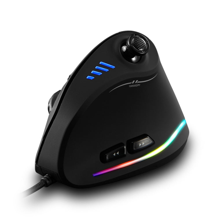 ZELOTES C18 11-Keys RGB Vertical Grip Ergonomic Joystick Programming Gaming Wired Mouse(Black) - Wired Mice by ZELOTES | Online Shopping South Africa | PMC TechLife | Buy Now Pay Later Mobicred