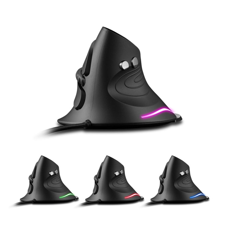 ZELOTES T30 6-keys Vertical Grip Detachable Ergonomic Wired Mouse(7-color Breathing Light) - free shipping - PMC TechLife - Order now!